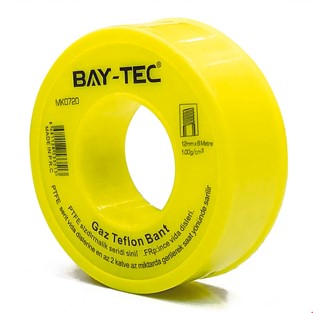 Gaz Teflon Bant 8 Metre X 12 mm (250/Paket) (1.000/Koli)